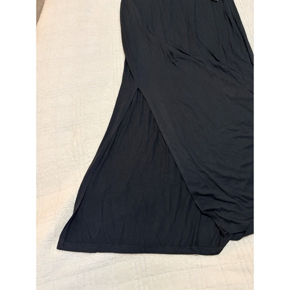 Old Navy Black Maxi Skirt Size M Side Slit NWT - Picture 2 of 7